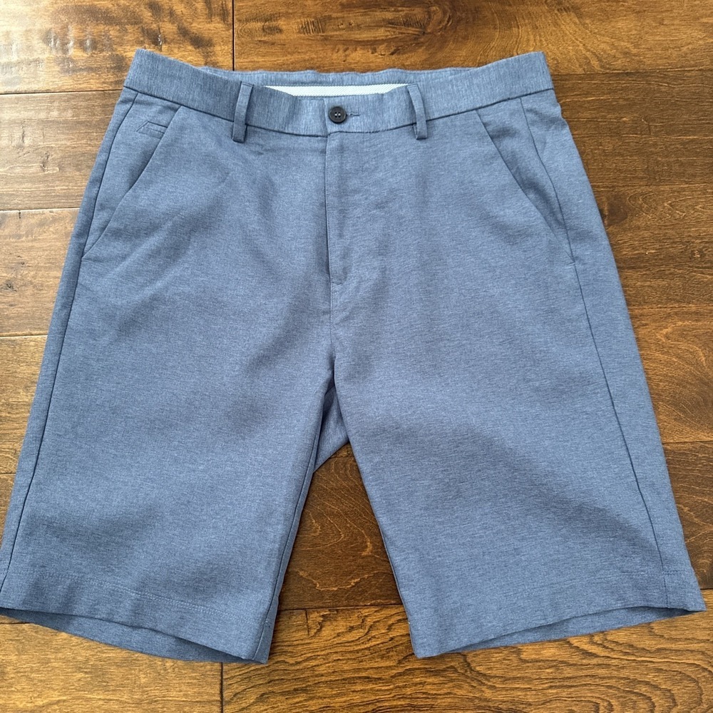 Ping Sensorcool Performance Golf Shorts Men Size 32 Heather Blue 10" Inseam